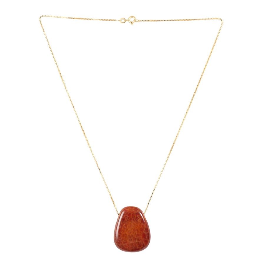 Accessories FASHASH | Rumi Fire Agate, Gold