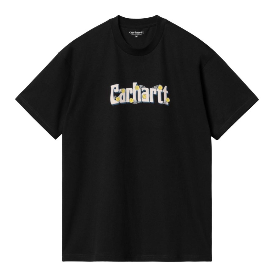 Herre Carhartt WIP | S/S Spin Script T-Shirt