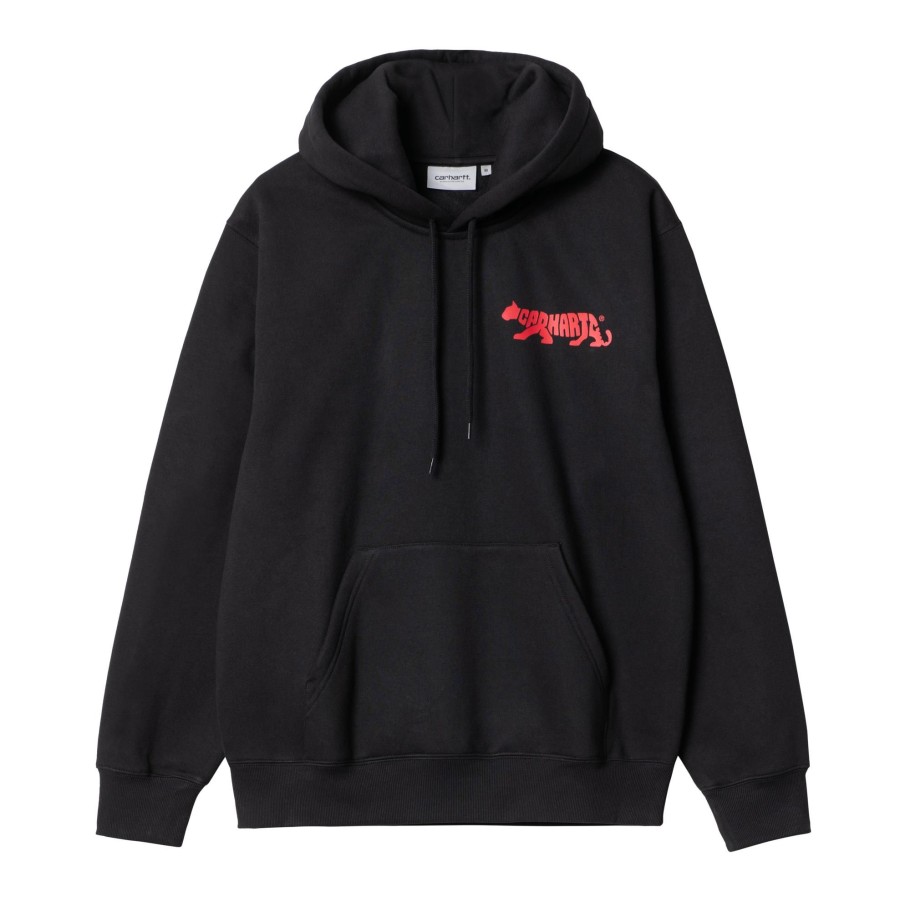 Herre Carhartt WIP | Hooded Rocky Script Sweat