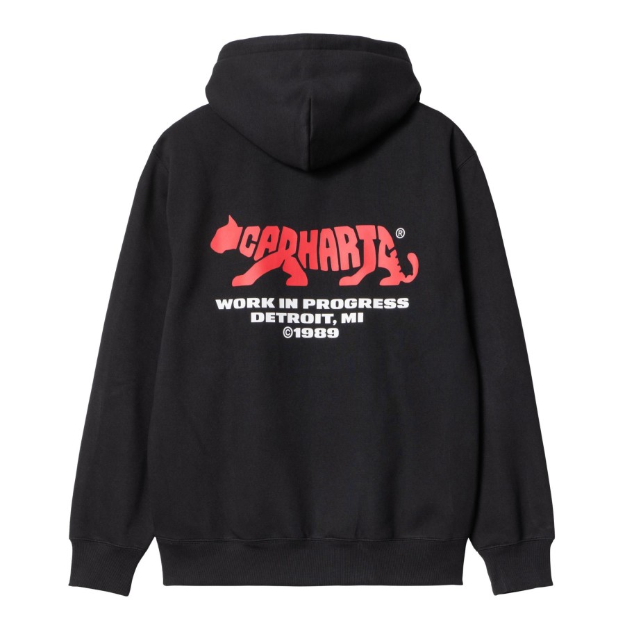 Herre Carhartt WIP | Hooded Rocky Script Sweat