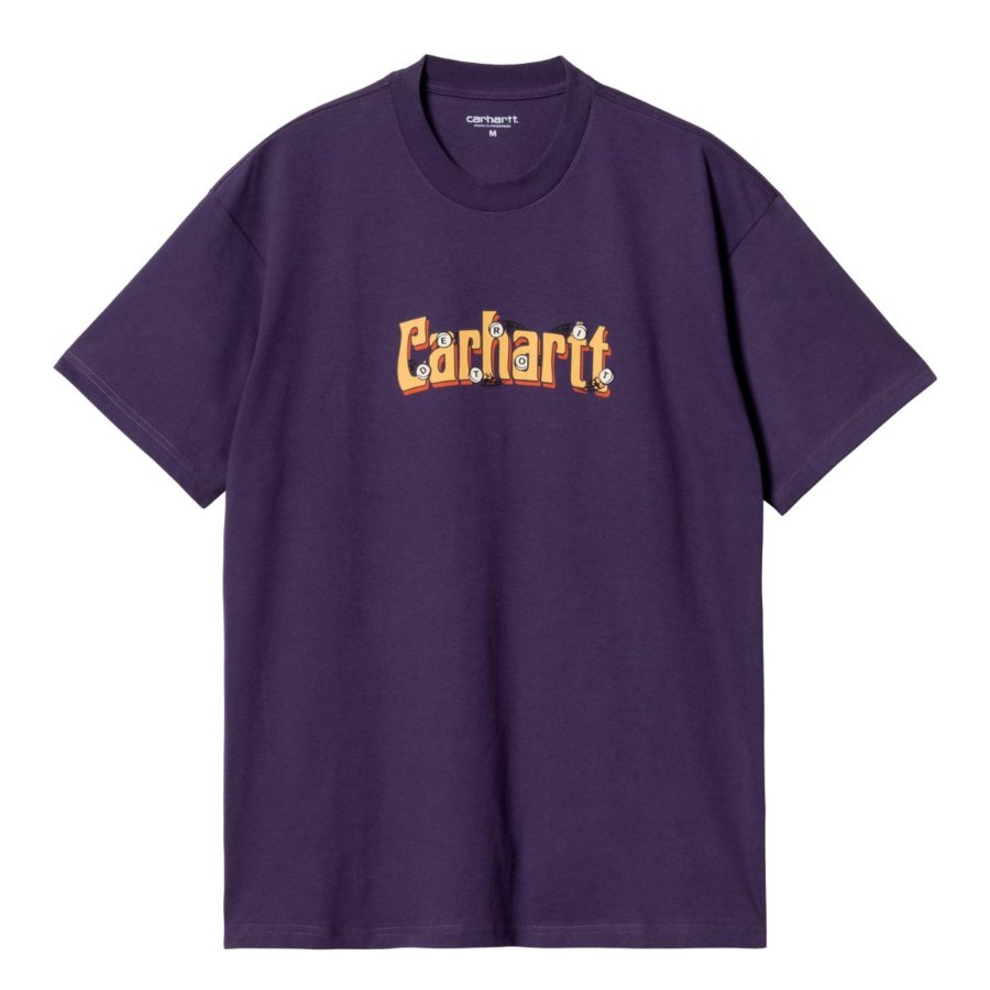 Herre Carhartt WIP | S/S Spin Script T-Shirt