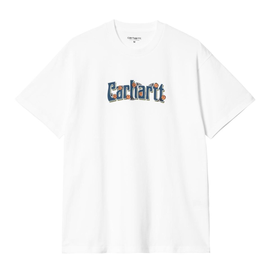 Herre Carhartt WIP | S/S Spin Script T-Shirt