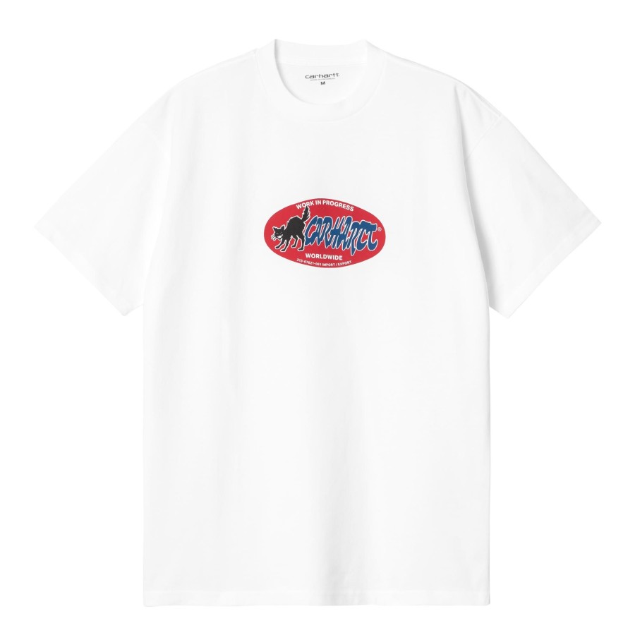 Herre Carhartt WIP | S/S Cat Sticker T-Shirt